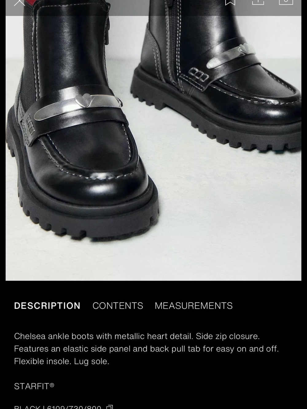 Zara Girls Heart Boot - Picture 2 of 7